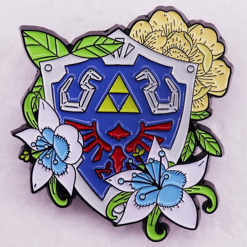 Zelda Shield Brooch Adventure Badge Accessory
Zelda Shield Brooch Adventure Badge Accessory