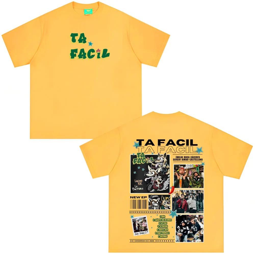 Ta Facil New Album 2026 La Panter Lucho Rk Fashion Print Tees Men Women Hiphop Tshirts Loose Casual Cotton Fashion Tshirts 4XL
Ta Facil New Album 2026 La Panter Lucho Rk Fashion Print Tees Men Women Hiphop Tshirts Loose Casual Cotton Fashion Tshirts 4XL