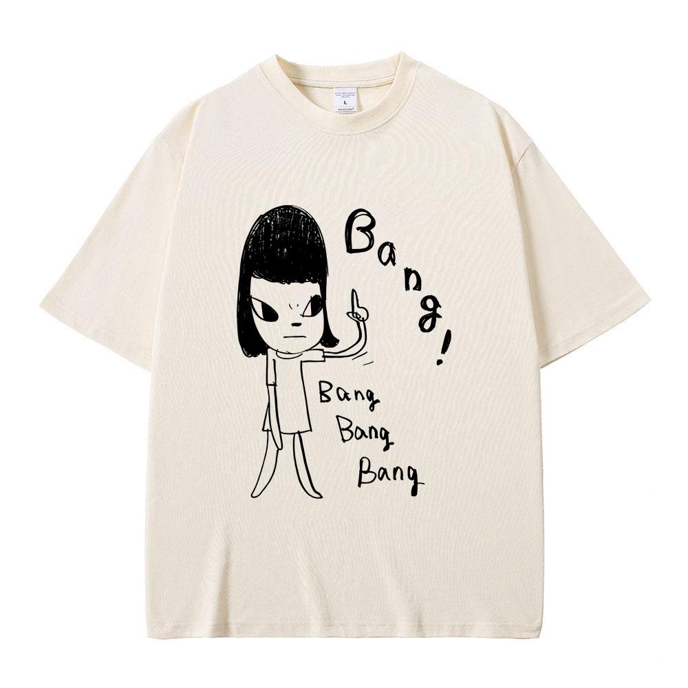 Funny Yoshitomo Nara Bang T Shirts Unisex Women Casual Funny Tshirt Male Vintage Oversized Streetwewr Unisex Pure Cotton Tshirt 4XL
Funny Yoshitomo Nara Bang T Shirts Unisex Women Casual Funny Tshirt Male Vintage Oversized Streetwewr Unisex Pure Cotton Tshirt 4XL