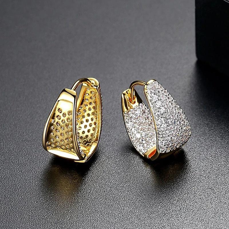 CAOSHI Special Interest Design Hoop Earrings for Women Gorgeous Two Tone Cubic Zirconia Zircon Bridal Wedding Ear Accessories
CAOSHI Special Interest Design Hoop Earrings for Women Gorgeous Two Tone Cubic Zirconia Zircon Bridal Wedding Ear Accessories