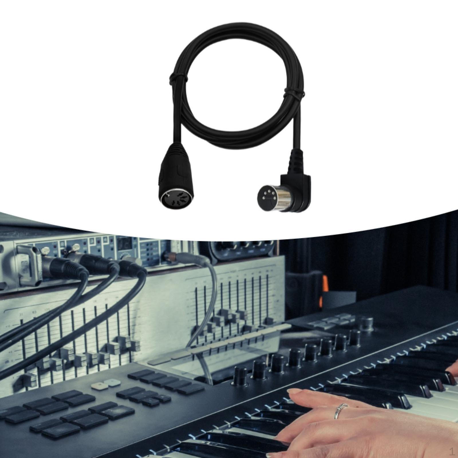 Audio MIDI Adapter Cable ,MIDI 5 Pin Din ,90 Degree Angle Male Plug to Female for DVD 50cmx2cmx2cm
Audio MIDI Adapter Cable ,MIDI 5 Pin Din ,90 Degree Angle Male Plug to Female for DVD 50cmx2cmx2cm