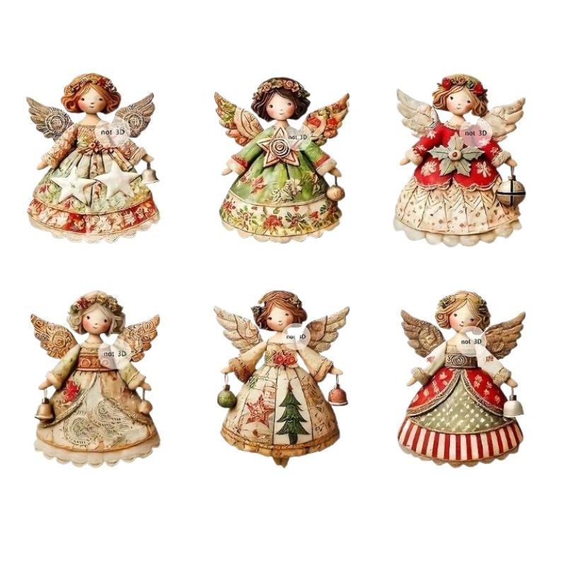6Pcs/Set Wooden Vintage Angel 2D Flat Hanging Ornament Christmas Tree Decoration Tag різнокольоровий
6Pcs/Set Wooden Vintage Angel 2D Flat Hanging Ornament Christmas Tree Decoration Tag різнокольоровий