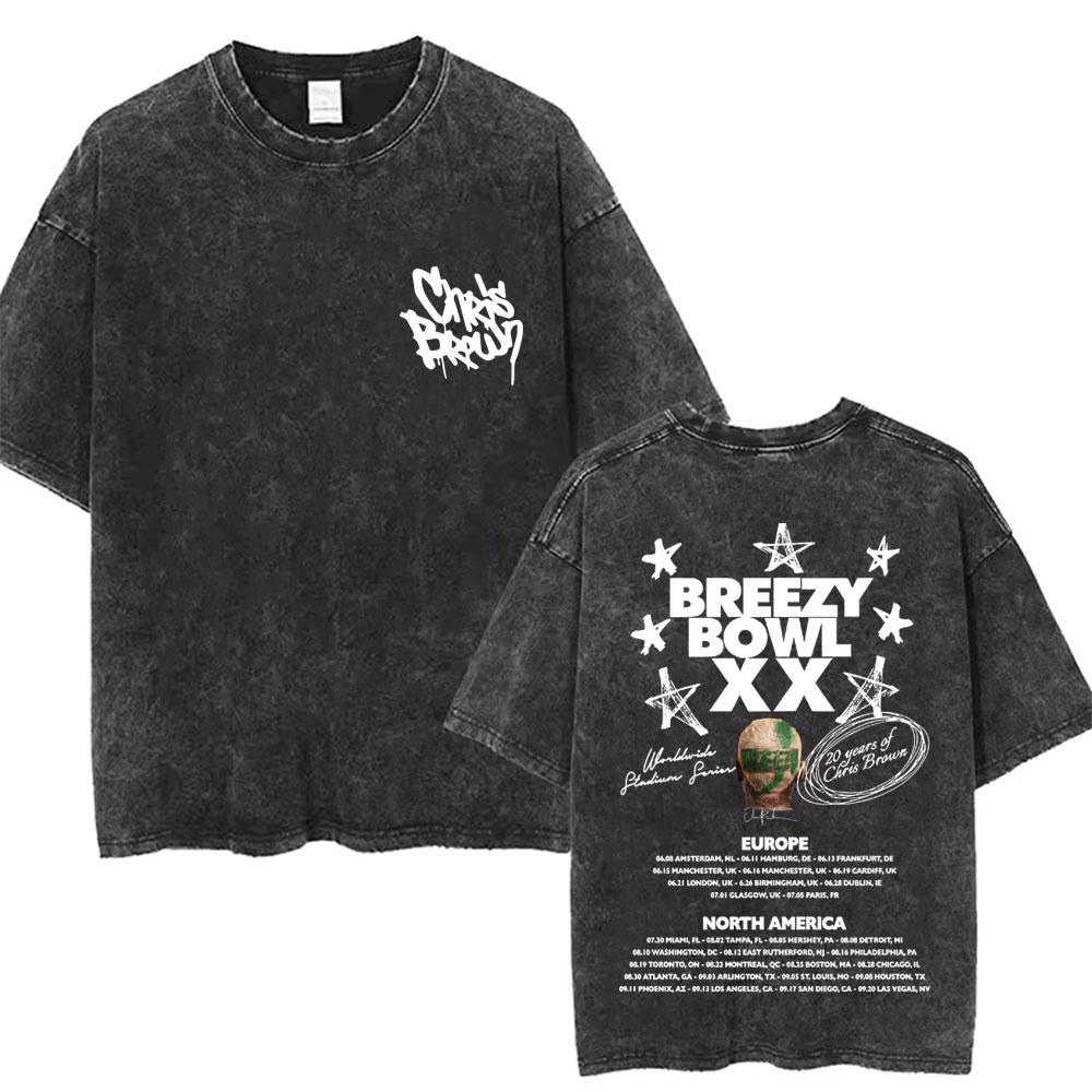 Retro Washed Chris Brown Music Album Cover Print T Shirt Breezy Bowl XX Tour TShirt Men Hip Hop Fashion Oversized T Shirts S
Retro Washed Chris Brown Music Album Cover Print T Shirt Breezy Bowl XX Tour TShirt Men Hip Hop Fashion Oversized T Shirts S