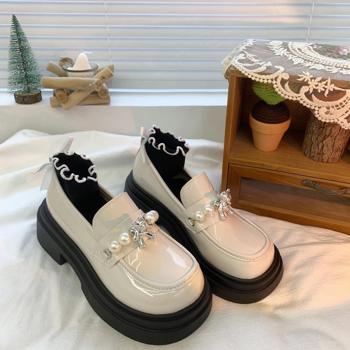 Модная женская обувь Лоферы Симпатичные со стразами Kawaii Diamond Кожаные Стразы Белая женская обувь Распродажа обуви Роскошь по предложению Urban A 39