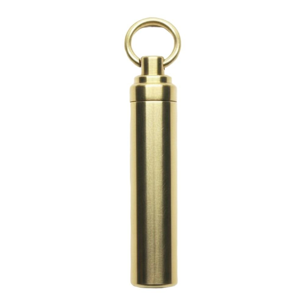 Outdoor Waterproof Brass Container for For mini Metal Medicine and Gear
Outdoor Waterproof Brass Container for For mini Metal Medicine and Gear