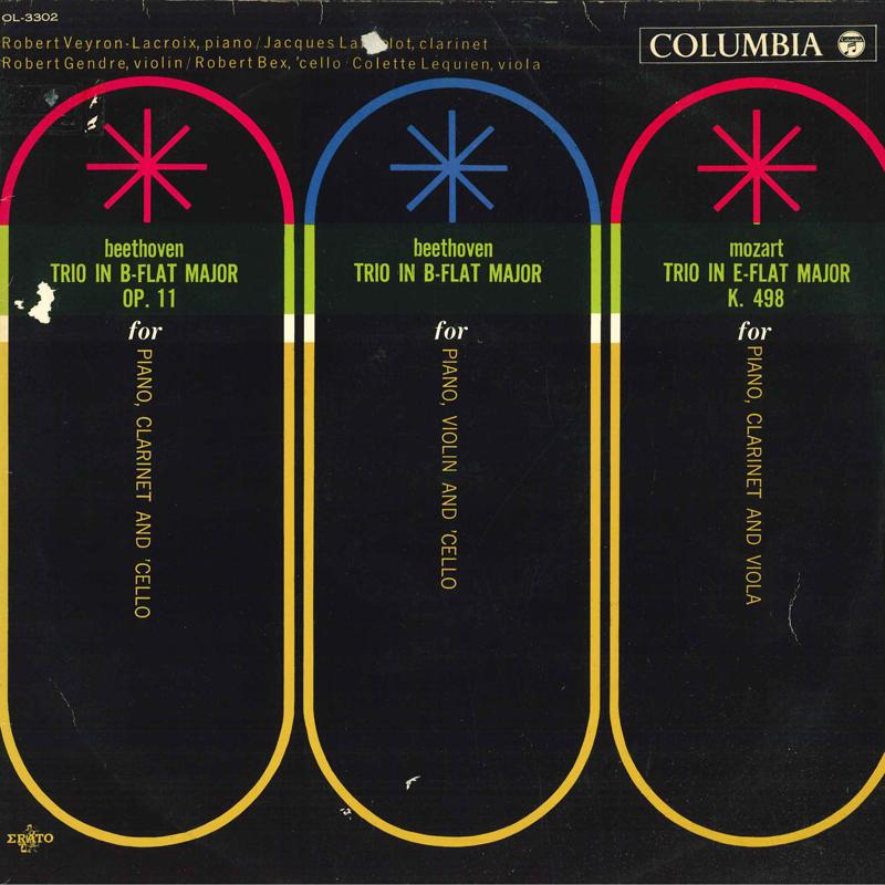LP Record JACQUES LANCELOT, ROBERT VEYRON-LAC - Beethoven Trio B-flat Major Op.11, OL3302 COLUMBIA Japan Classical Used
LP Record JACQUES LANCELOT, ROBERT VEYRON-LAC - Beethoven Trio B-flat Major Op.11, OL3302 COLUMBIA Japan Classical Used
