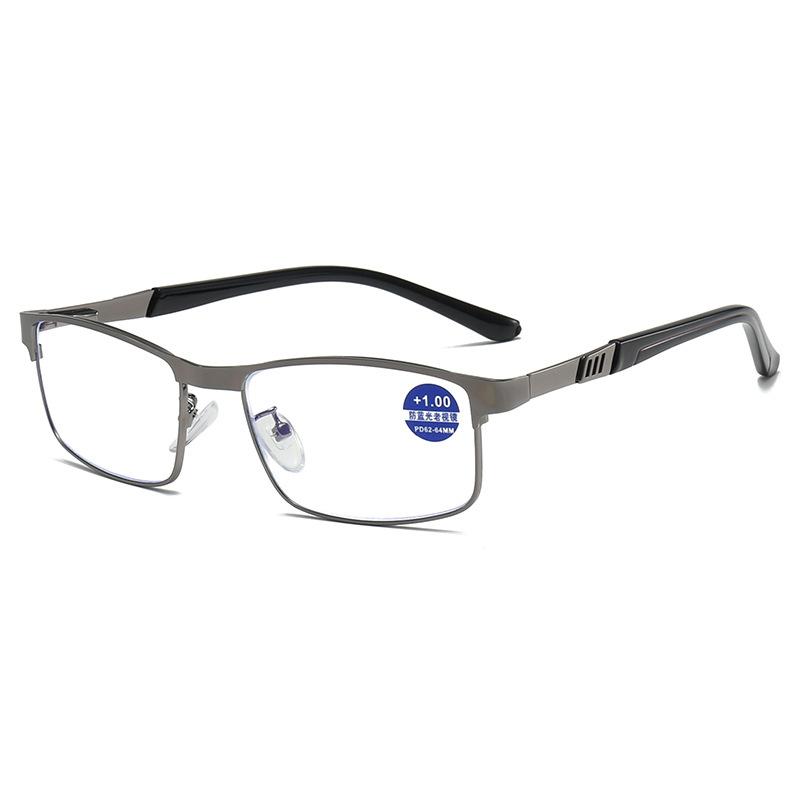 Vintage Metal Reading Glasses Men Classic Light-weight Rectangle Presbyopic Glasses Male Business Anti-blue Light Eyeglasses +400 сірий
Vintage Metal Reading Glasses Men Classic Light-weight Rectangle Presbyopic Glasses Male Business Anti-blue Light Eyeglasses +400 сірий
