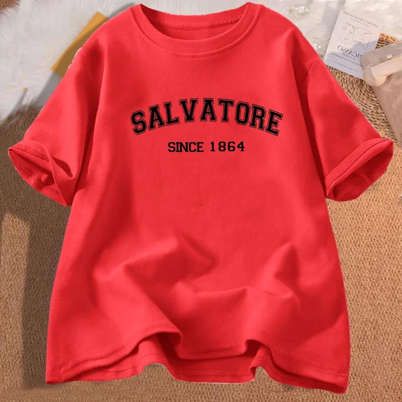 Salvatore Since 1864 Graphic T Shirts Mystic Falls Tshirt Vampire Diares Virginia Tshirts Cotton Short Sleeve Womens Tshirts S
Salvatore Since 1864 Graphic T Shirts Mystic Falls Tshirt Vampire Diares Virginia Tshirts Cotton Short Sleeve Womens Tshirts S