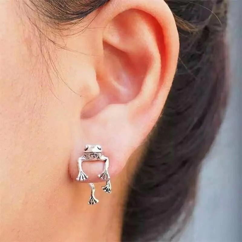 New products, retro frog stud earrings jewelry, personalized stud earrings, customized models. срібний
New products, retro frog stud earrings jewelry, personalized stud earrings, customized models. срібний