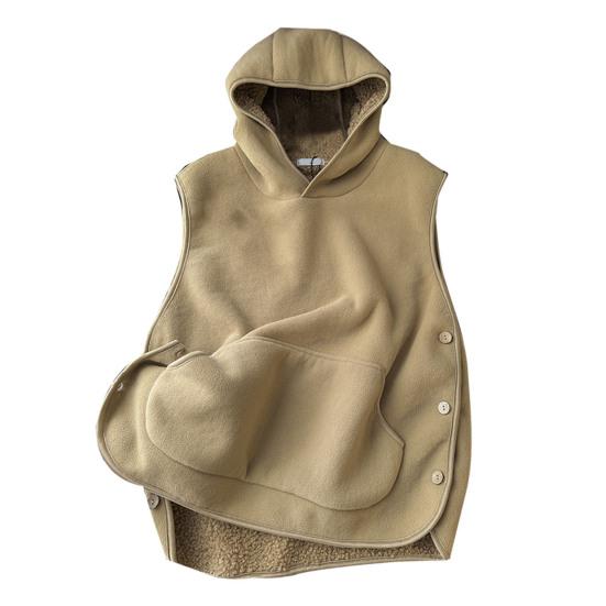 Женский осенне-зимний жилет с капюшоном, застежкой на боковые пуговицы, флис, термоизоляция, однотонный XL
Женский осенне-зимний жилет с капюшоном, застежкой на боковые пуговицы, флис, термоизоляция, однотонный XL