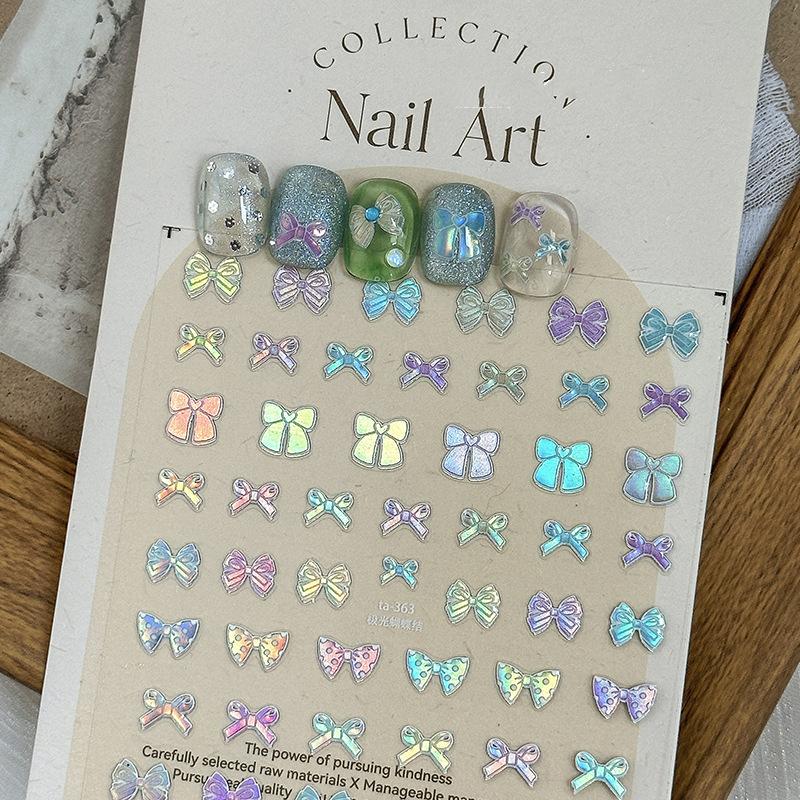 Jelly Bow Nail Art Charms Sticker Aurora Ribbon Self Adhesive Slider Press On Nails Diy Shiny Kawaii Nail Decoration Decals
Jelly Bow Nail Art Charms Sticker Aurora Ribbon Self Adhesive Slider Press On Nails Diy Shiny Kawaii Nail Decoration Decals
