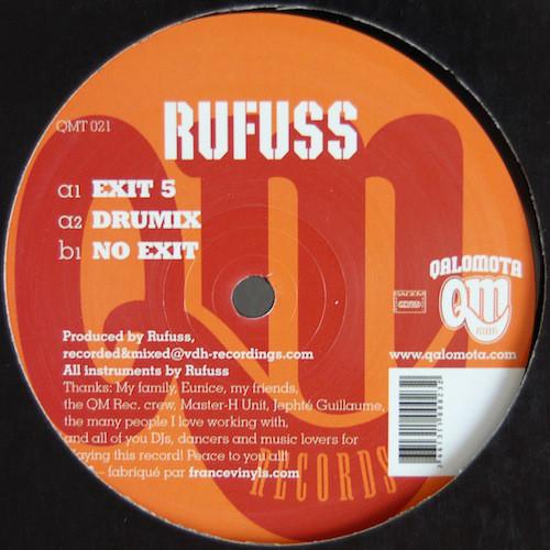 12inch Record RUFUSS - Exit 5 QMT021 Qalomota Record 2006 France Dance & Electronica Used
12inch Record RUFUSS - Exit 5 QMT021 Qalomota Record 2006 France Dance & Electronica Used
