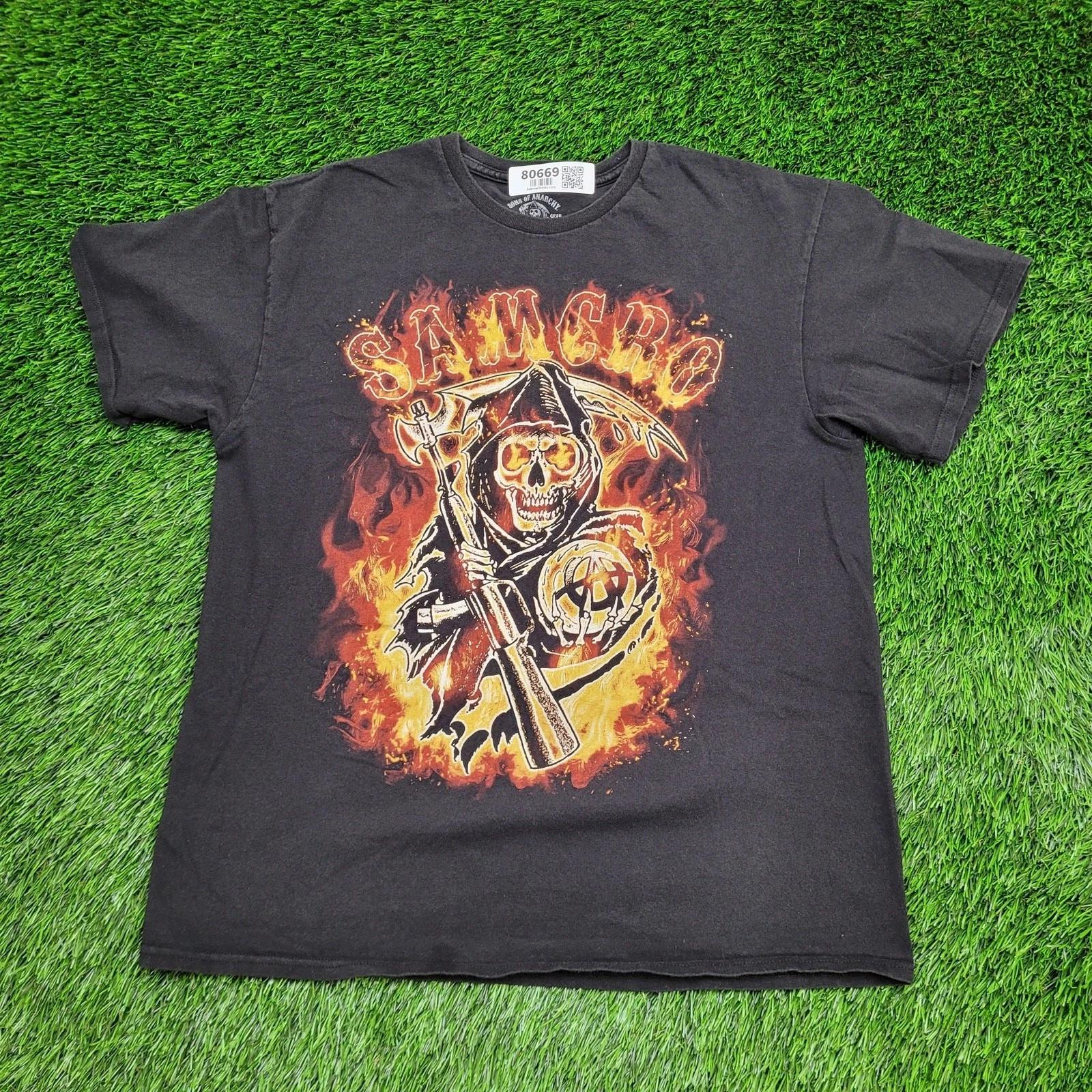 Sons-Of-Anarchy Shirt Large 21x26 Fire Burning Grimreaper 2XL
Sons-Of-Anarchy Shirt Large 21x26 Fire Burning Grimreaper 2XL