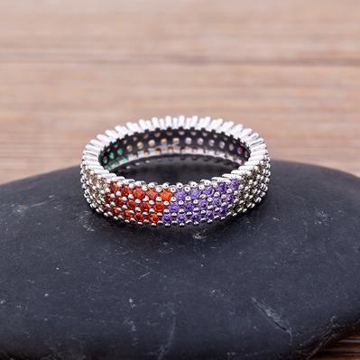 Hot Sale Luxury Copper Zircon Rainbow Crystal Rings Party Wedding Band Ring for women Bridal Fashion Anniversary Jewelry Gift 6 серебряный
Hot Sale Luxury Copper Zircon Rainbow Crystal Rings Party Wedding Band Ring for women Bridal Fashion Anniversary Jewelry Gift 6 серебряный