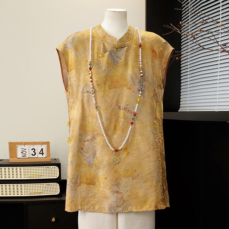 2026 National New Chinese Style Summer T-shirt for Middle-Aged and Elderly Women - Elegant Short Sleeve Top 2XL (100-115 lbs)
2026 National New Chinese Style Summer T-shirt for Middle-Aged and Elderly Women - Elegant Short Sleeve Top 2XL (100-115 lbs)