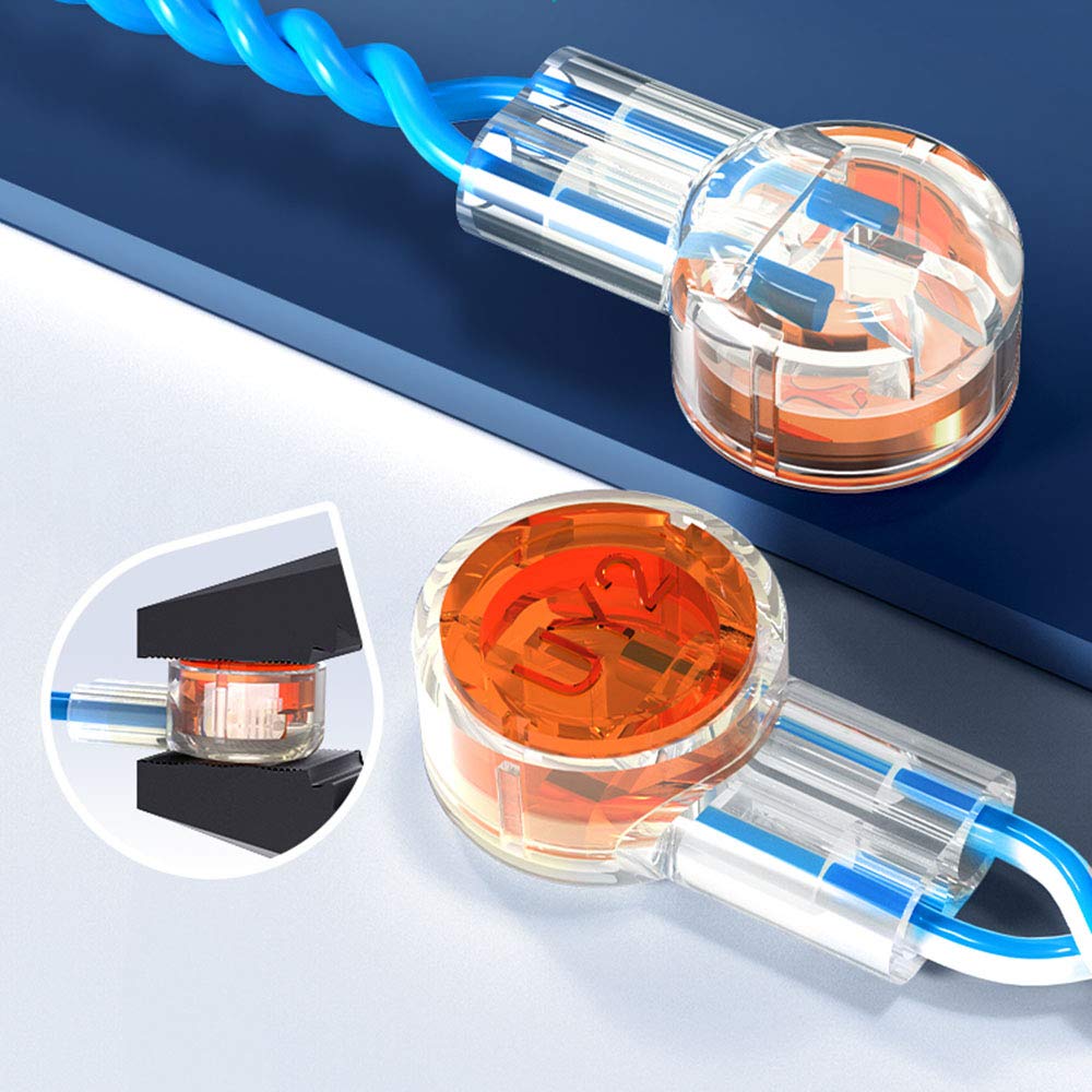 50pcs Waterproof Telephone Line Connector Data Phone Wire Butt Splice Ports K1/K2/K3 Crimp Terminal Connectors Assortment Kit 50pcs
50pcs Waterproof Telephone Line Connector Data Phone Wire Butt Splice Ports K1/K2/K3 Crimp Terminal Connectors Assortment Kit 50pcs