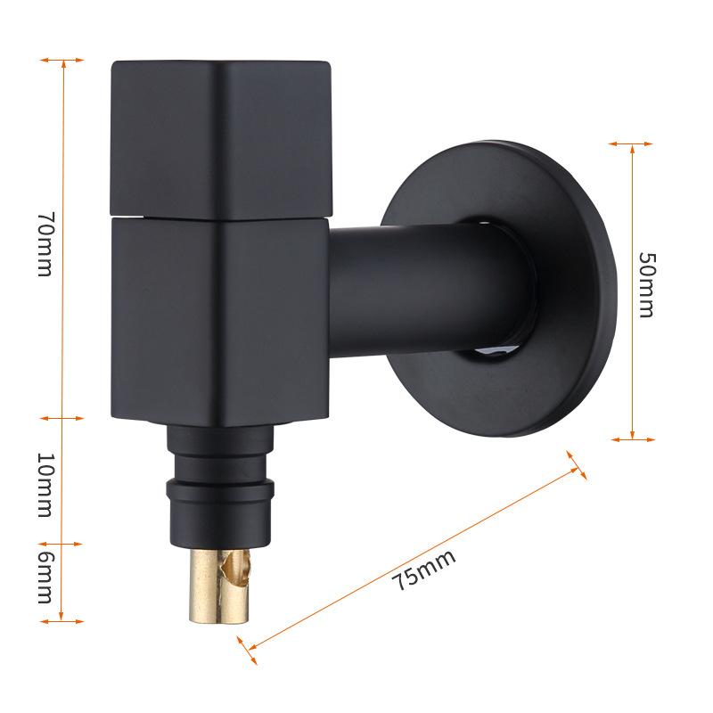 Black Brass Extended Outdoor Garden Faucet Wall Mounted Bathroom Corner Washing Machine Tap Durable Water Supply Valve
Black Brass Extended Outdoor Garden Faucet Wall Mounted Bathroom Corner Washing Machine Tap Durable Water Supply Valve