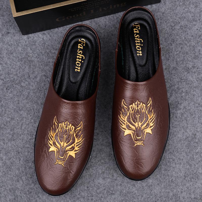 Men s shoes 2025 summer new men s low-top breathable bag head half-drag Korean version fashion trend youth casual leather shoes 37 чёрный
Men s shoes 2025 summer new men s low-top breathable bag head half-drag Korean version fashion trend youth casual leather shoes 37 чёрный