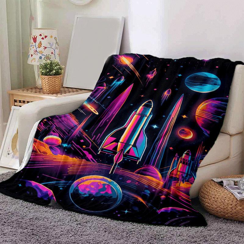1pc Planet Printing Lightweight Flannel Blanket, Comfortable and Warm Blanket, for Camping Sofa Bed and Couch Office, in All Seasons 130cmx150cm
1pc Planet Printing Lightweight Flannel Blanket, Comfortable and Warm Blanket, for Camping Sofa Bed and Couch Office, in All Seasons 130cmx150cm