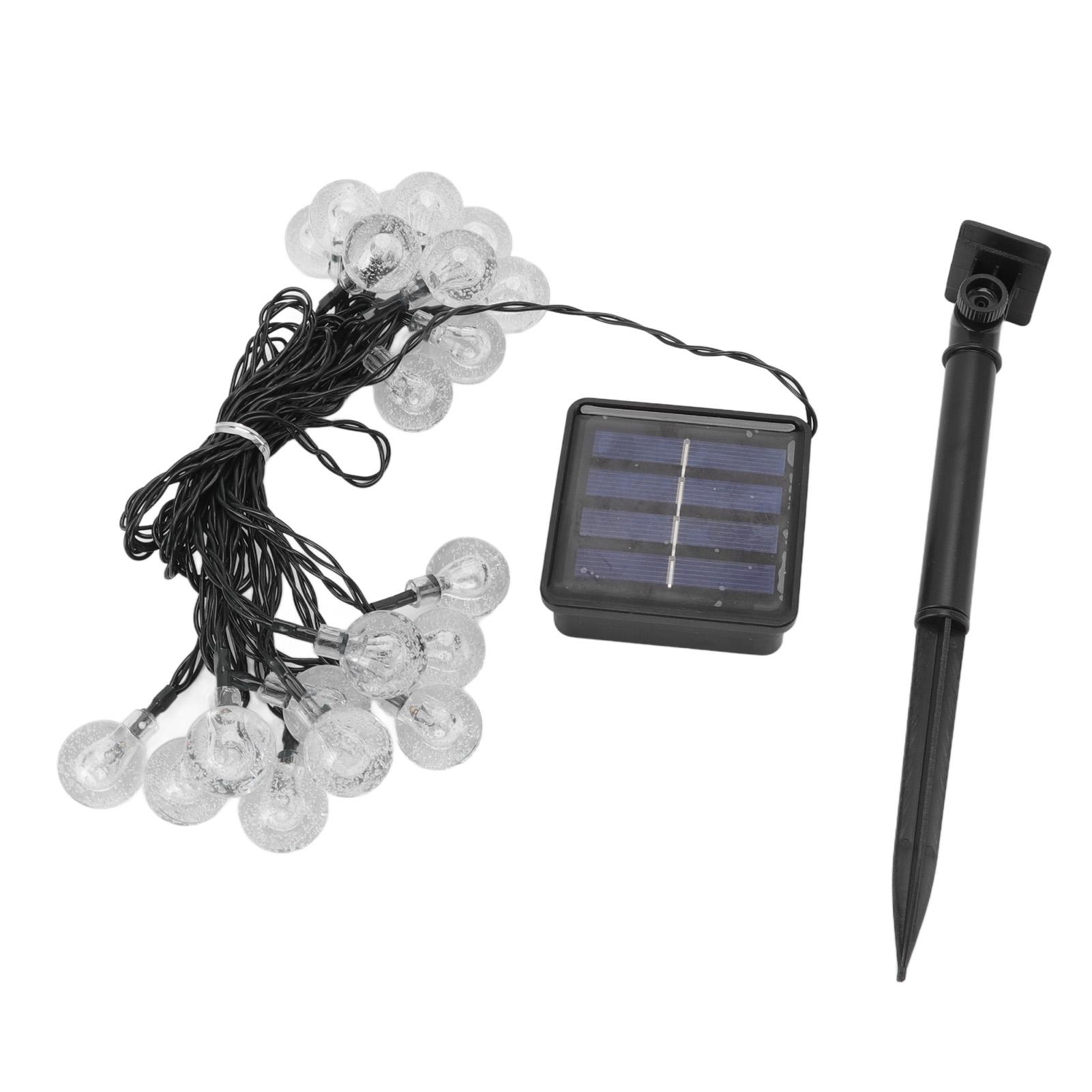 Solar Ball String Lights 20 LED 2 Modes IP65 Waterproof Solar String Lights with Ground Stake for
Solar Ball String Lights 20 LED 2 Modes IP65 Waterproof Solar String Lights with Ground Stake for