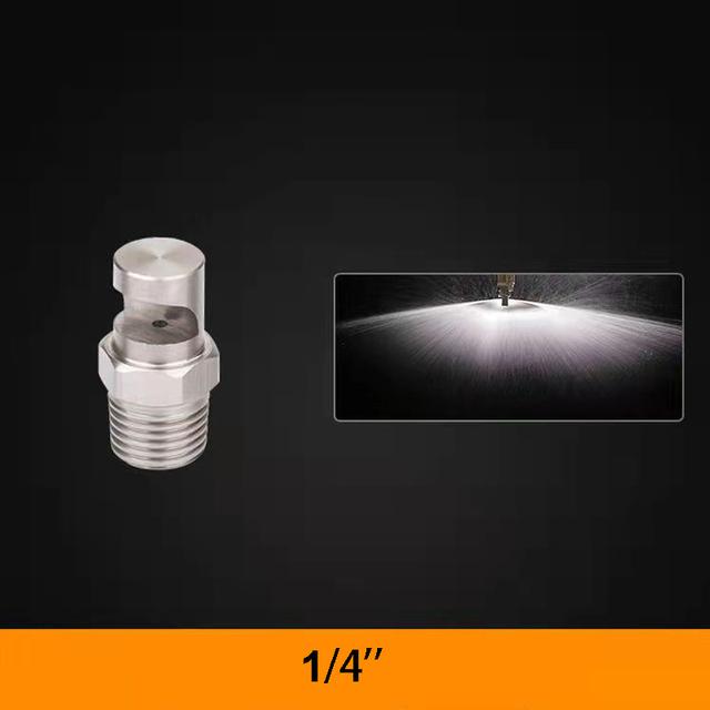 Отклоненная широкоугольная плоская форсунка 1/8 "1/4" 3/8 "1/2" 3/4" BSP Мужской спринклер из нержавеющей стали для удаления пыли
Отклоненная широкоугольная плоская форсунка 1/8 "1/4" 3/8 "1/2" 3/4" BSP Мужской спринклер из нержавеющей стали для удаления пыли