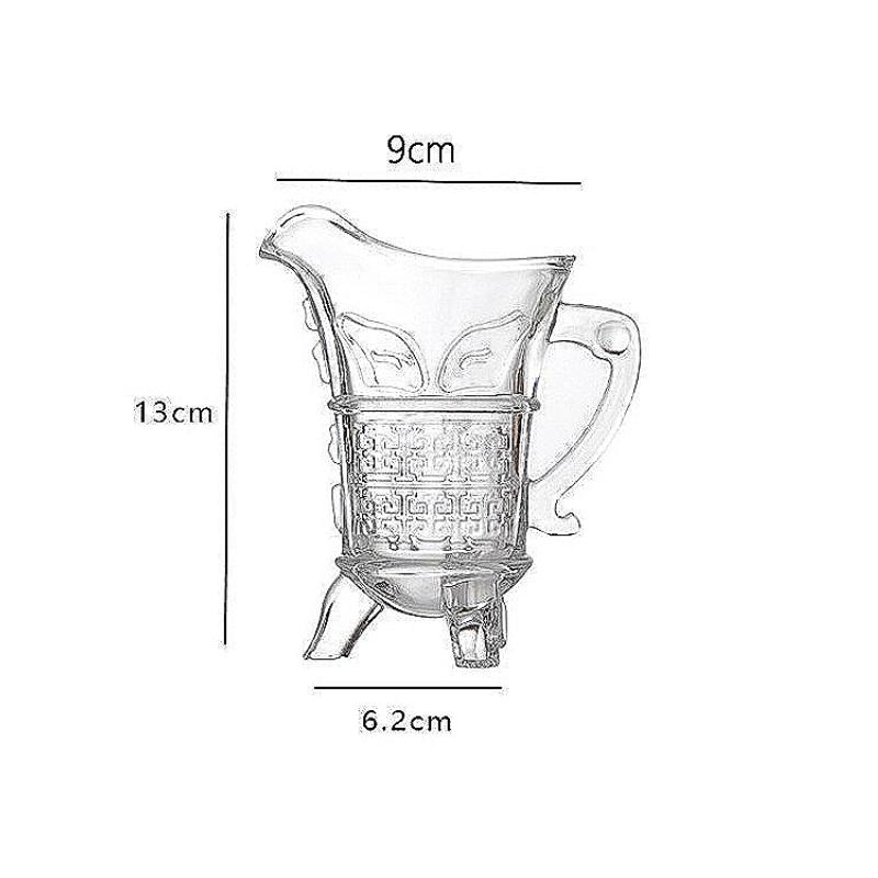100ml 3.4oz Ancient Imperial Wine Cup Household Personalized Liquor Cup Three Legged Cup Creative Antique Wine Glass Baijiu Mug 100ml
100ml 3.4oz Ancient Imperial Wine Cup Household Personalized Liquor Cup Three Legged Cup Creative Antique Wine Glass Baijiu Mug 100ml