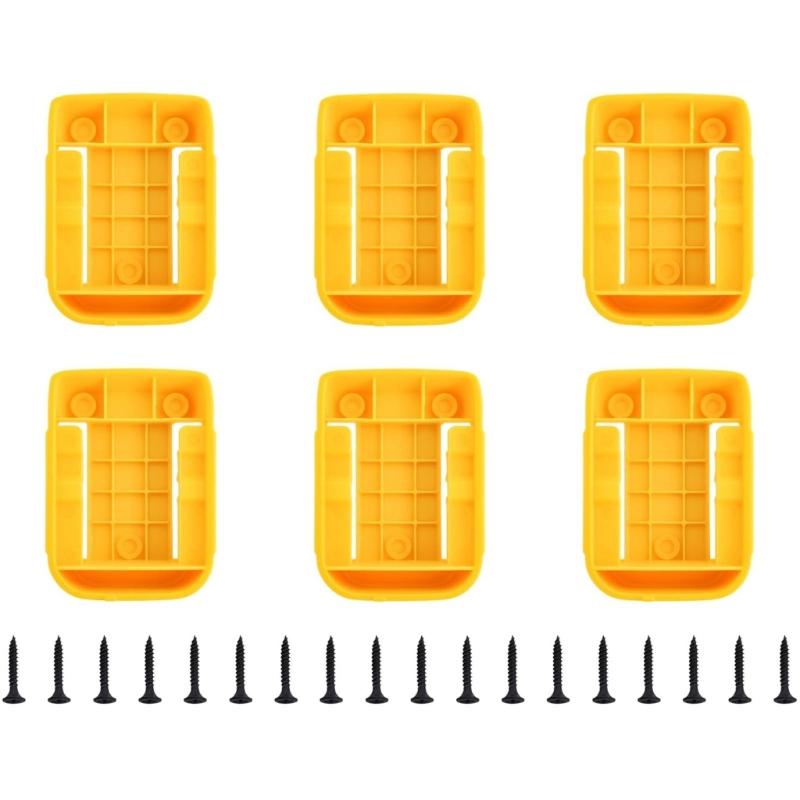 6Pcs Durability Battery Mounts for 20V Power Tool DCB200 DCB201 DCB202 Secure Organization on Wall Ceiling Workshop 1
6Pcs Durability Battery Mounts for 20V Power Tool DCB200 DCB201 DCB202 Secure Organization on Wall Ceiling Workshop 1