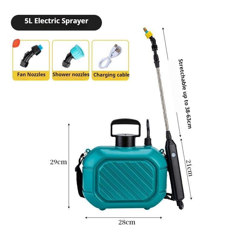 Наплечный портативный электрический распылитель для полива цветов, дезинфекции садоводства, распылитель емкостью 5 литров, небольшой распылитель
Наплечный портативный электрический распылитель для полива цветов, дезинфекции садоводства, распылитель емкостью 5 литров, небольшой распылитель