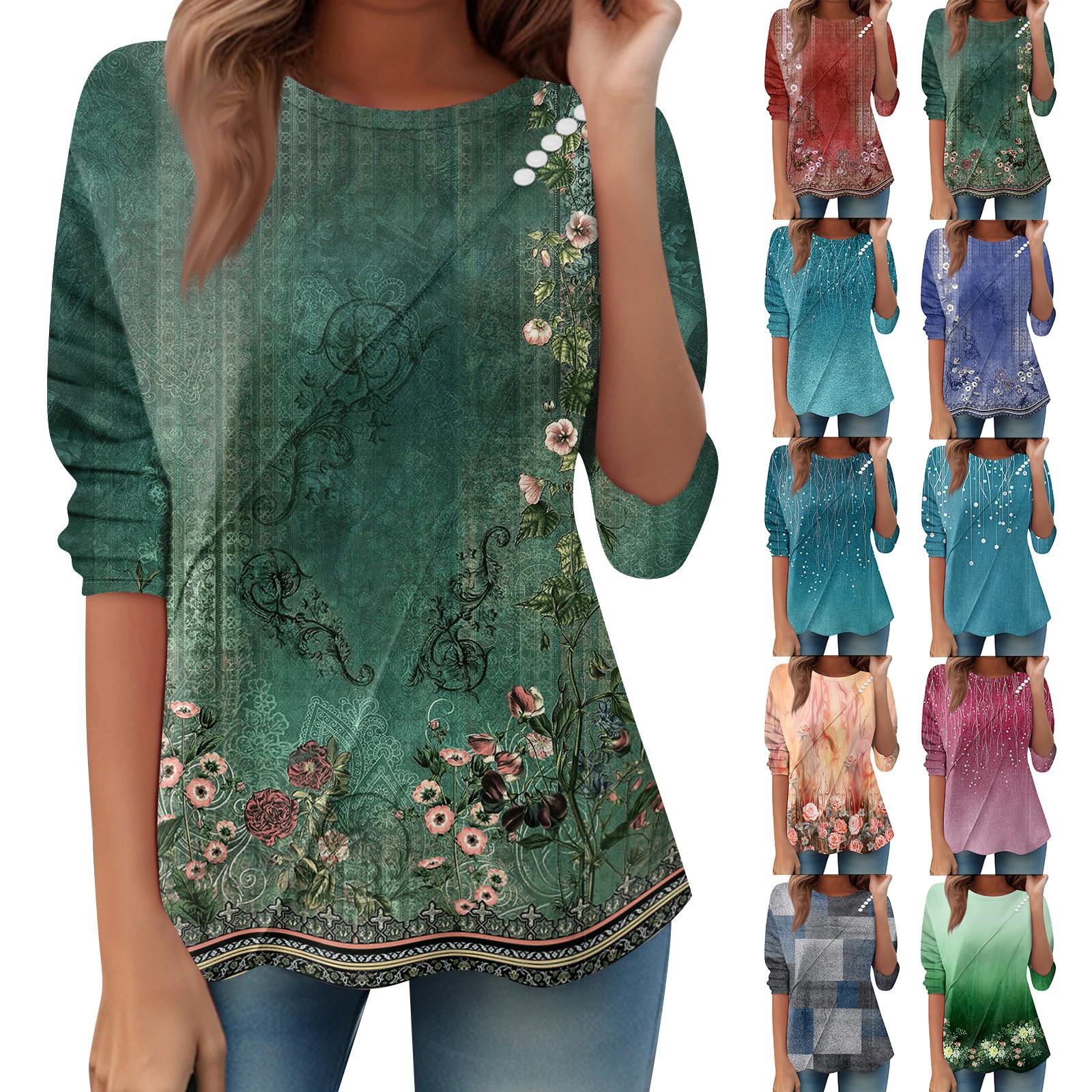 Women s Loose Casual Long Sleeve Top Round Neck Button Pull Stripe Prints T Shirt XL винний
Women s Loose Casual Long Sleeve Top Round Neck Button Pull Stripe Prints T Shirt XL винний