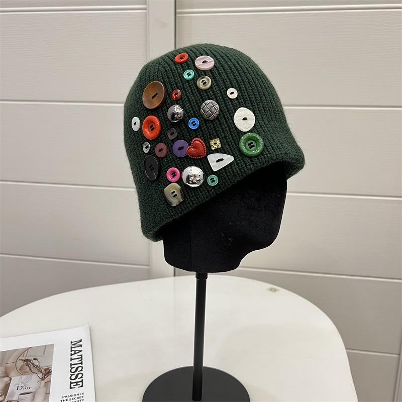 Designer niche colorful button wool hat autumn and winter double-layer knitted warm personalized yuppie pullover cold hat Average size 54- 60 бордовий
Designer niche colorful button wool hat autumn and winter double-layer knitted warm personalized yuppie pullover cold hat Average size 54- 60 бордовий