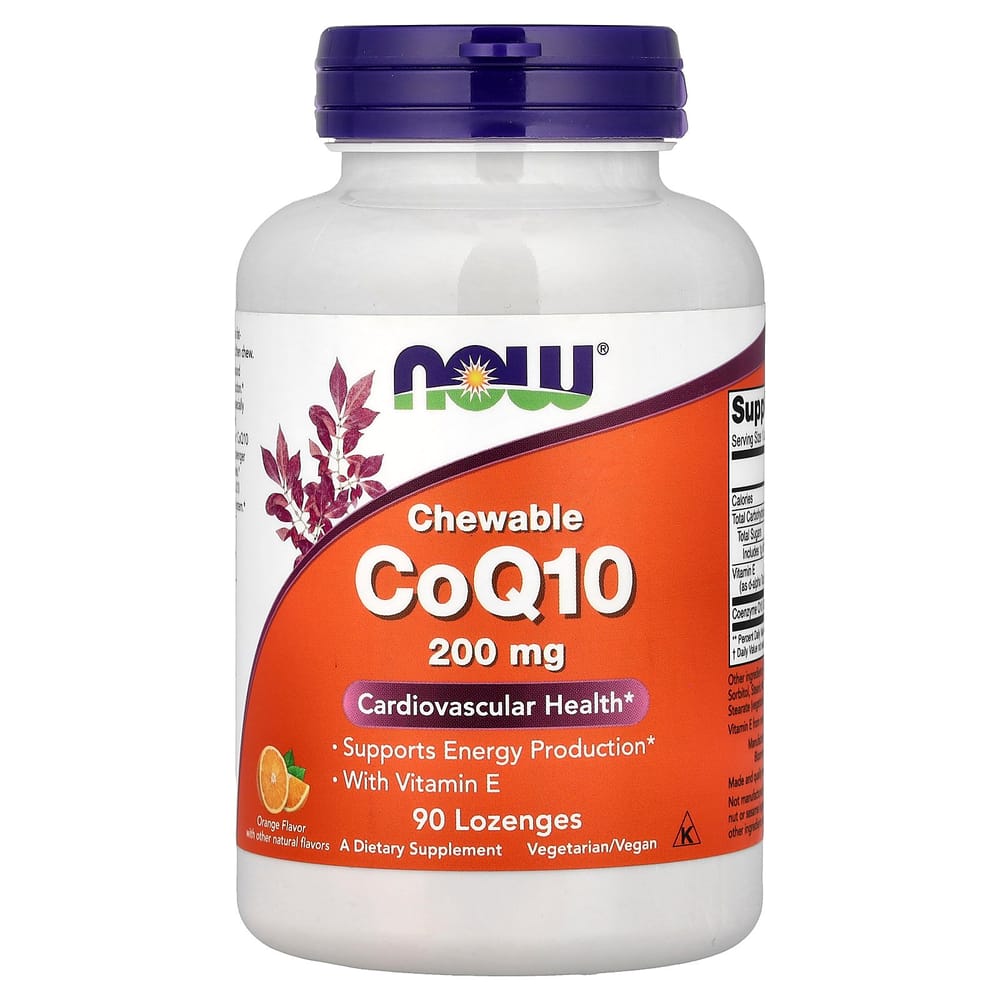 NOW Foods Chewable CoQ10 200mg Tablets, 90 Count 90 pcs - 1 ea
NOW Foods Chewable CoQ10 200mg Tablets, 90 Count 90 pcs - 1 ea