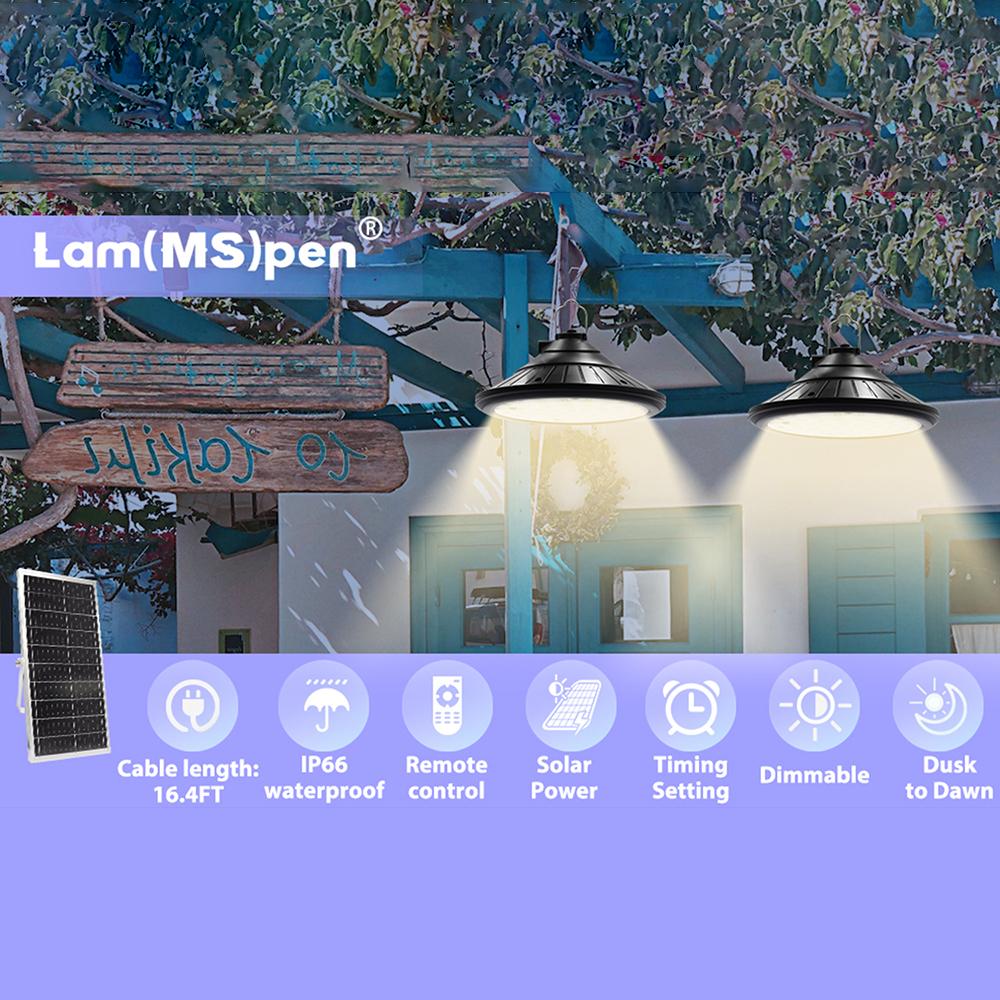 Hanging Solar Light Waterproof Yard Garden Patio Dimmable LED Lamp with Remote Control A
Hanging Solar Light Waterproof Yard Garden Patio Dimmable LED Lamp with Remote Control A