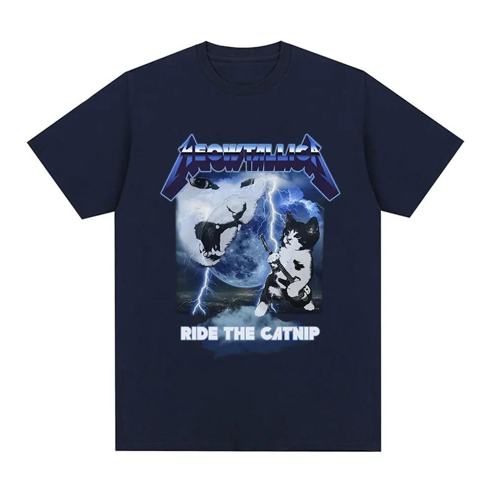 Meowtallica Funny Cat Meme T-shirts Heavy Metal Rock Cats T Shirt Men s Women Fashion Casual 100% Cotton Oversized T-shirt Tops 4XL
Meowtallica Funny Cat Meme T-shirts Heavy Metal Rock Cats T Shirt Men s Women Fashion Casual 100% Cotton Oversized T-shirt Tops 4XL