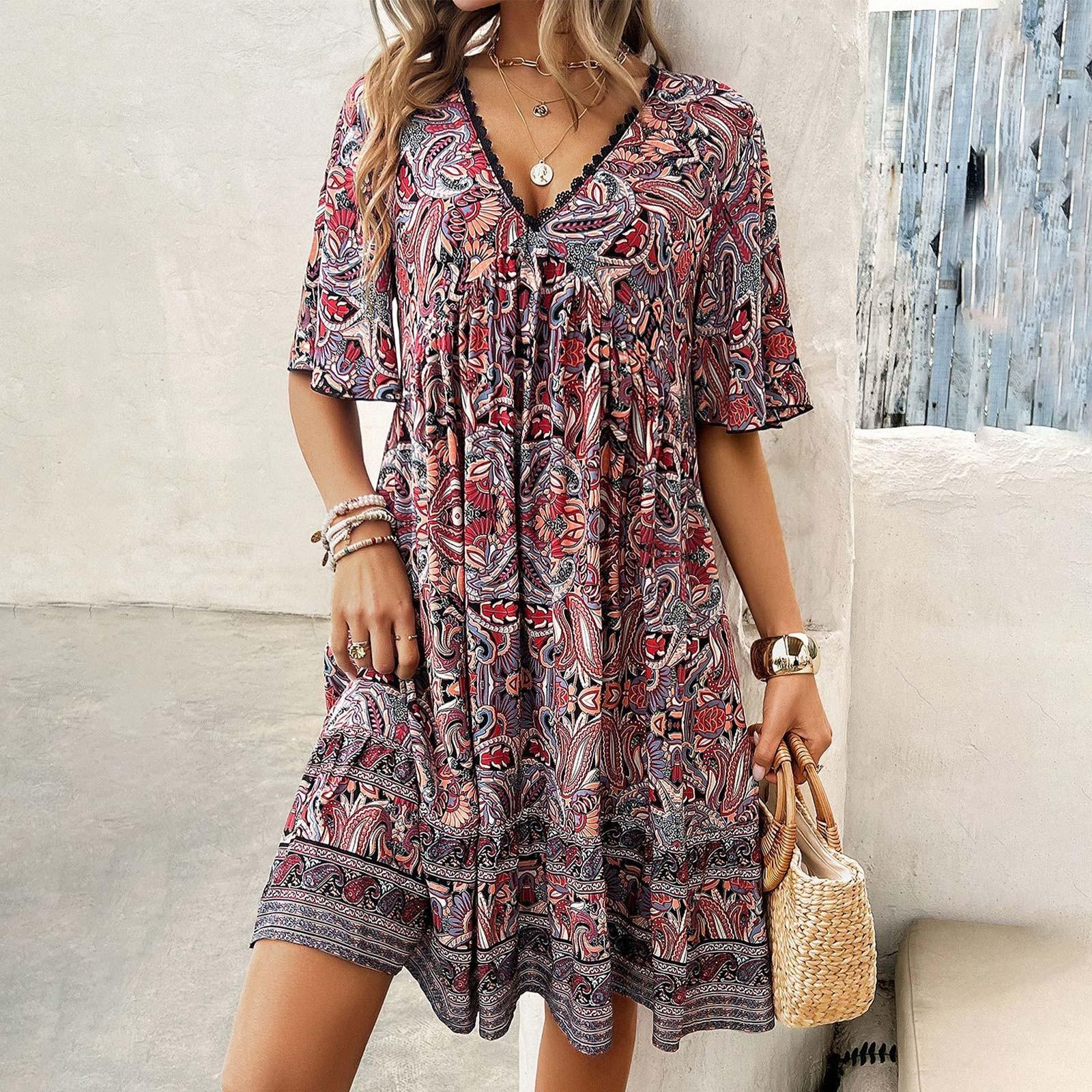 Женское повседневное летнее платье с принтом, сарафан с короткими рукавами, платья-майки, пляжное платье XL чёрный
Женское повседневное летнее платье с принтом, сарафан с короткими рукавами, платья-майки, пляжное платье XL чёрный