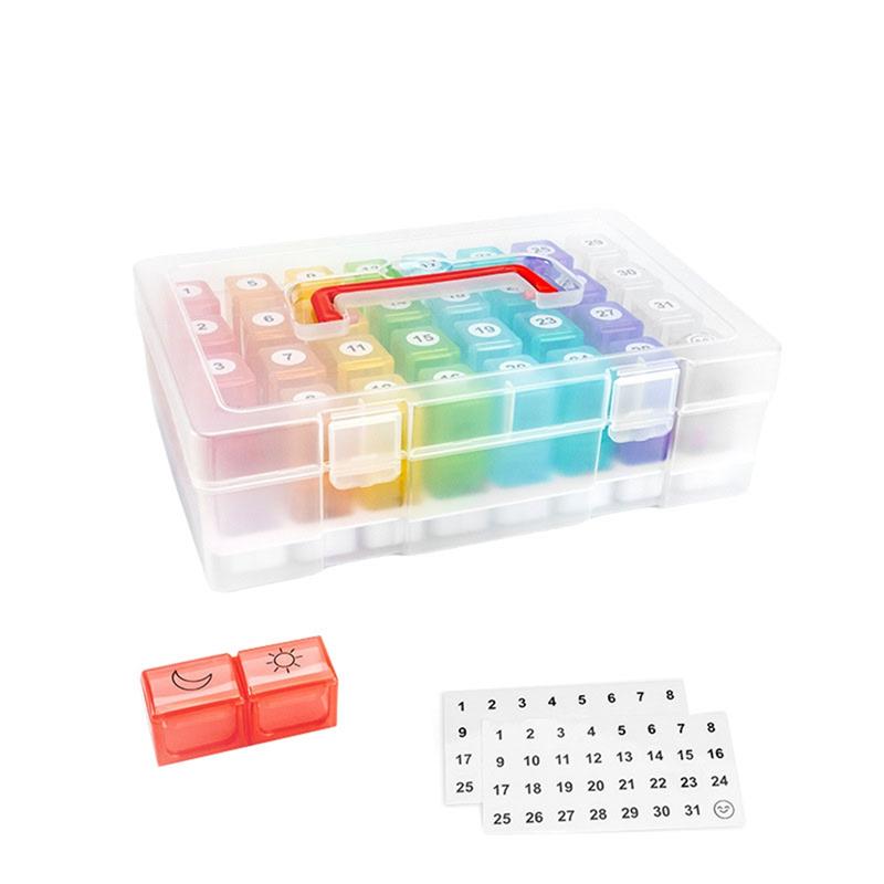 HHO-Travel Size Monthly Pill Case 32 Slot Colorful Pill Dispenser Storage Container Organizer Packing Box прозорий
HHO-Travel Size Monthly Pill Case 32 Slot Colorful Pill Dispenser Storage Container Organizer Packing Box прозорий
