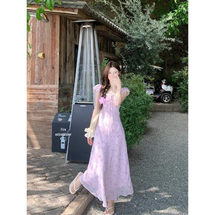 Elegant French Lace V-Neck Floral Puff Sleeve Summer Dress for Women Extra Large
Elegant French Lace V-Neck Floral Puff Sleeve Summer Dress for Women Extra Large