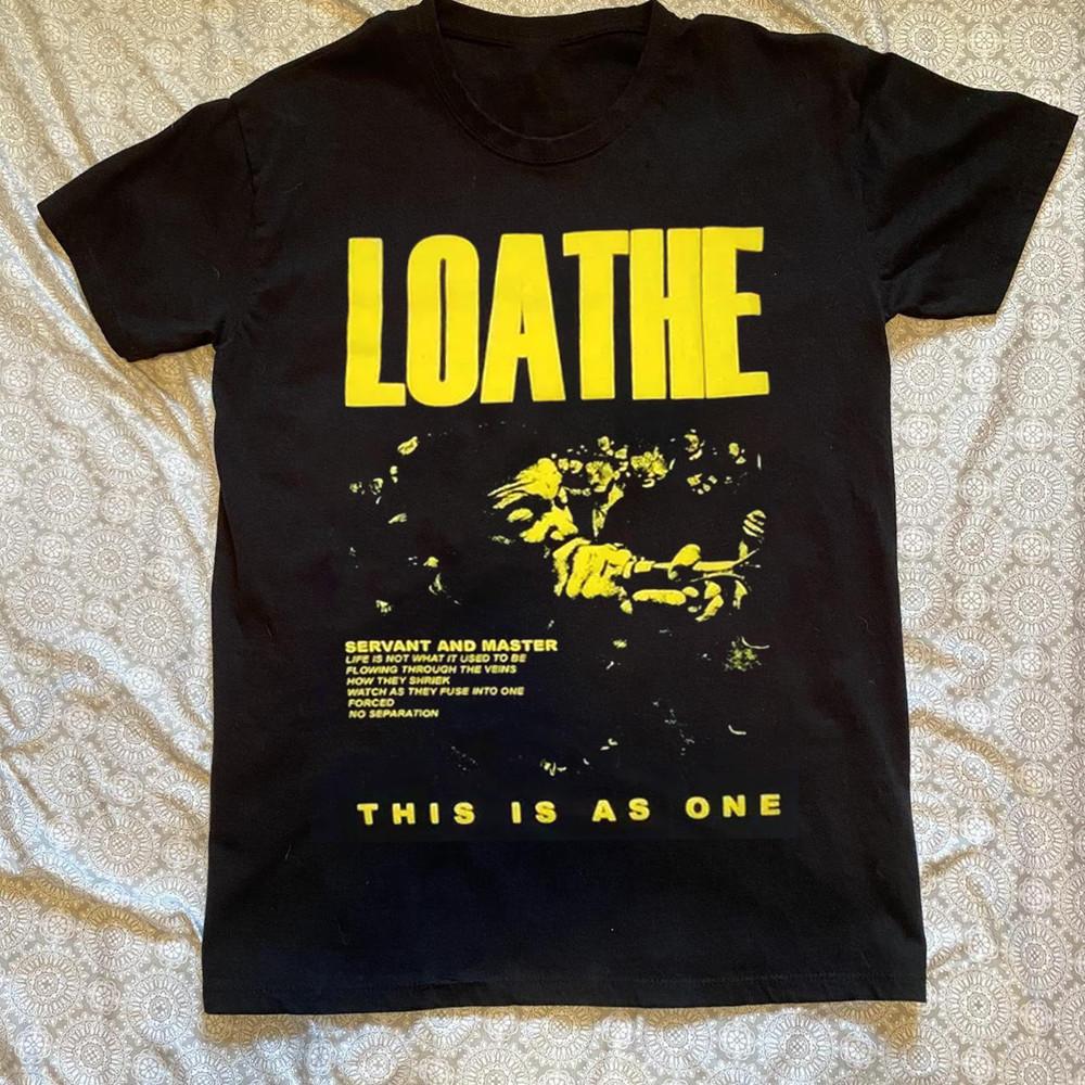 Rare Loathe Band This Is As One Short Sleeve Black OM490 Unisex T-Shirt S
Rare Loathe Band This Is As One Short Sleeve Black OM490 Unisex T-Shirt S
