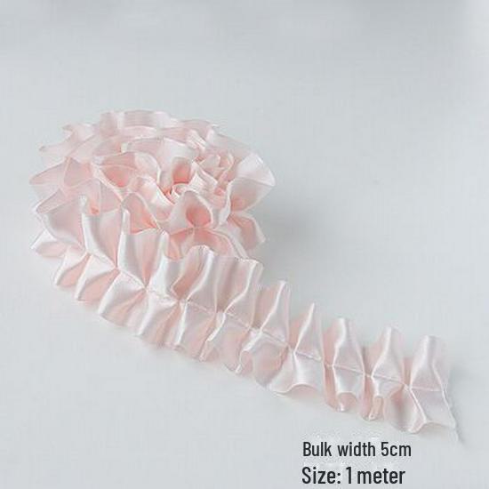 Лента полиэстеровая плиссированная белая лотосовая шириной 5 см и длиной 1 м для украшения торта
Лента полиэстеровая плиссированная белая лотосовая шириной 5 см и длиной 1 м для украшения торта