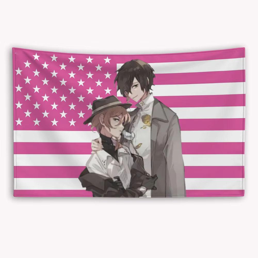 Bungo Stray Dogs American Flag Anime Banner Barber Shop Outdoor Decor Garage Decoration Custom Flags for Bedrooms Flaga Tapestry 74x94cm(29x37in)
Bungo Stray Dogs American Flag Anime Banner Barber Shop Outdoor Decor Garage Decoration Custom Flags for Bedrooms Flaga Tapestry 74x94cm(29x37in)