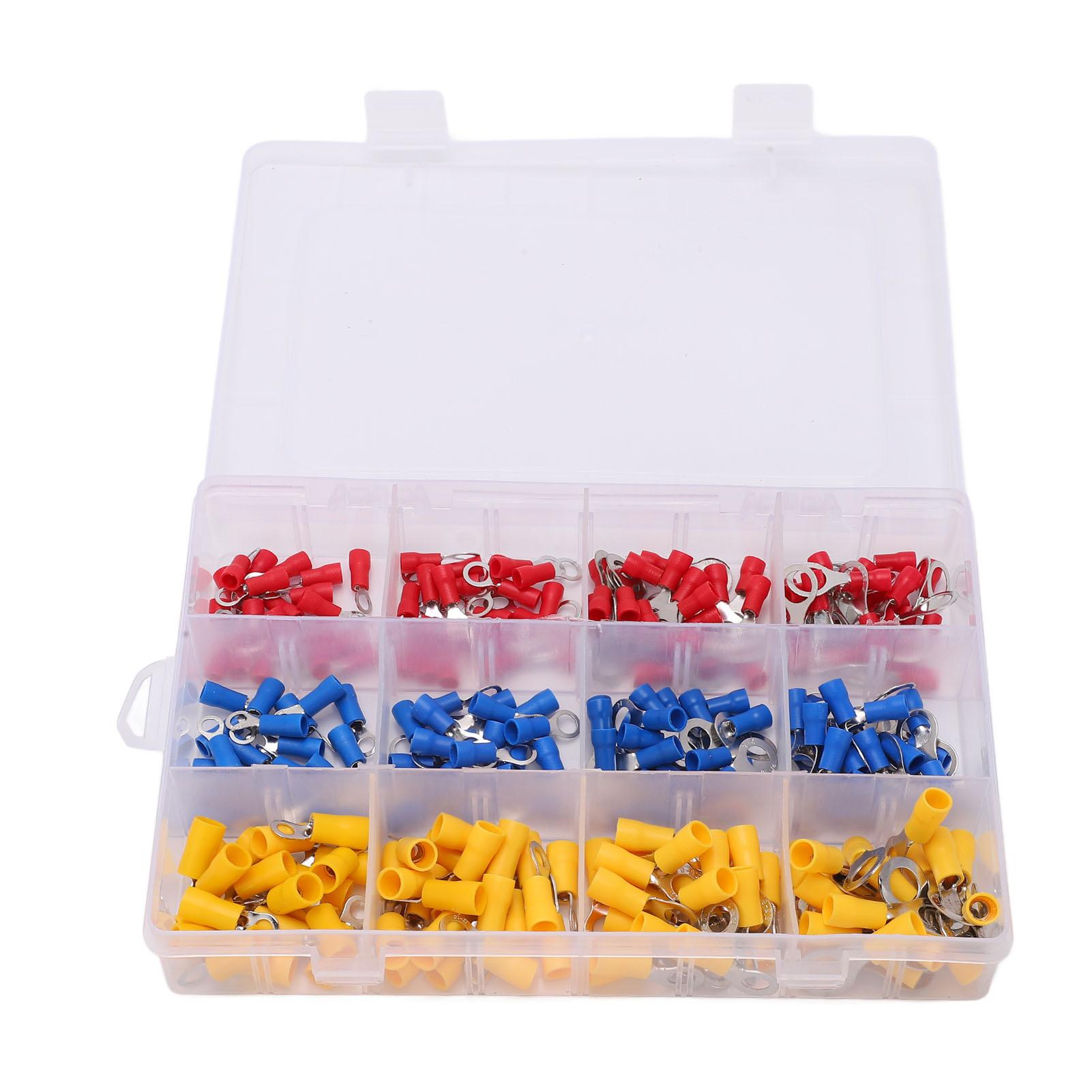 240PCS Mixed Ring Terminal Kit Quick Disconnect Insulated Wire Terminals Lug Set for Electrical
240PCS Mixed Ring Terminal Kit Quick Disconnect Insulated Wire Terminals Lug Set for Electrical
