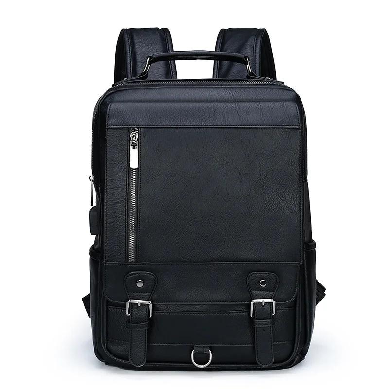 Men s Large Capacity Leather Bag USB Charging Double Shoulder Travel Backpack Computer Bag Fashionable Men s Bag From Mainland C
Men s Large Capacity Leather Bag USB Charging Double Shoulder Travel Backpack Computer Bag Fashionable Men s Bag From Mainland C