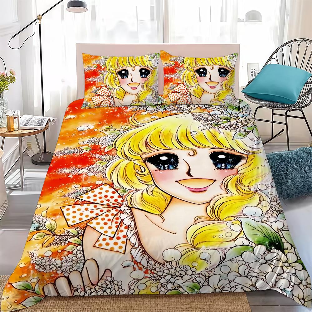 Cartoon Classic Candy Candy Duvet Cover Set Home Style Bedding Soft Laundry Cotton Bed 3 Piece Set Student Dormitory Gift 135x200cm
Cartoon Classic Candy Candy Duvet Cover Set Home Style Bedding Soft Laundry Cotton Bed 3 Piece Set Student Dormitory Gift 135x200cm
