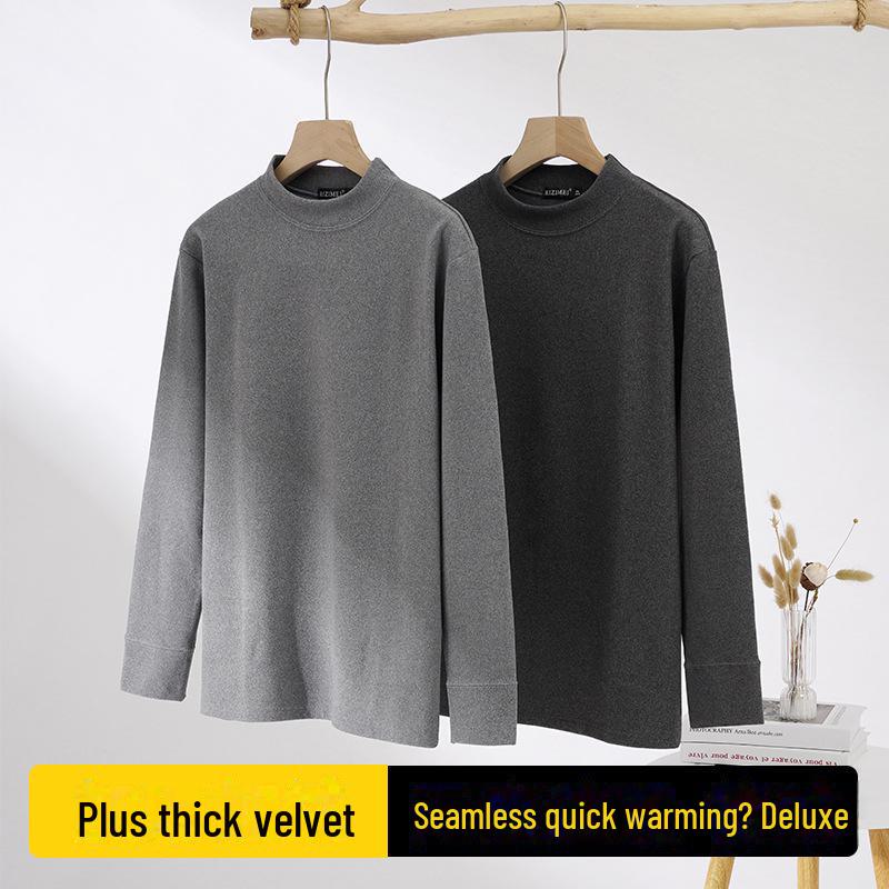 Мужская немецкая бархатная терморубашка с длинным рукавом - плотная, теплая, осенне-зимнее нижнее белье XL, medium high collar светло-серый
Мужская немецкая бархатная терморубашка с длинным рукавом - плотная, теплая, осенне-зимнее нижнее белье XL, medium high collar светло-серый