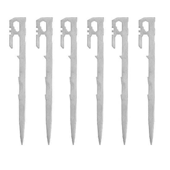 6Pcs 20/35CM Camping Tent Stake Heavy Duty Stainless Steel Multi-functional Outdoor Garden Yard Tarp Canopy Windproof Ground Spike Metal Tent Peg 20cm
6Pcs 20/35CM Camping Tent Stake Heavy Duty Stainless Steel Multi-functional Outdoor Garden Yard Tarp Canopy Windproof Ground Spike Metal Tent Peg 20cm