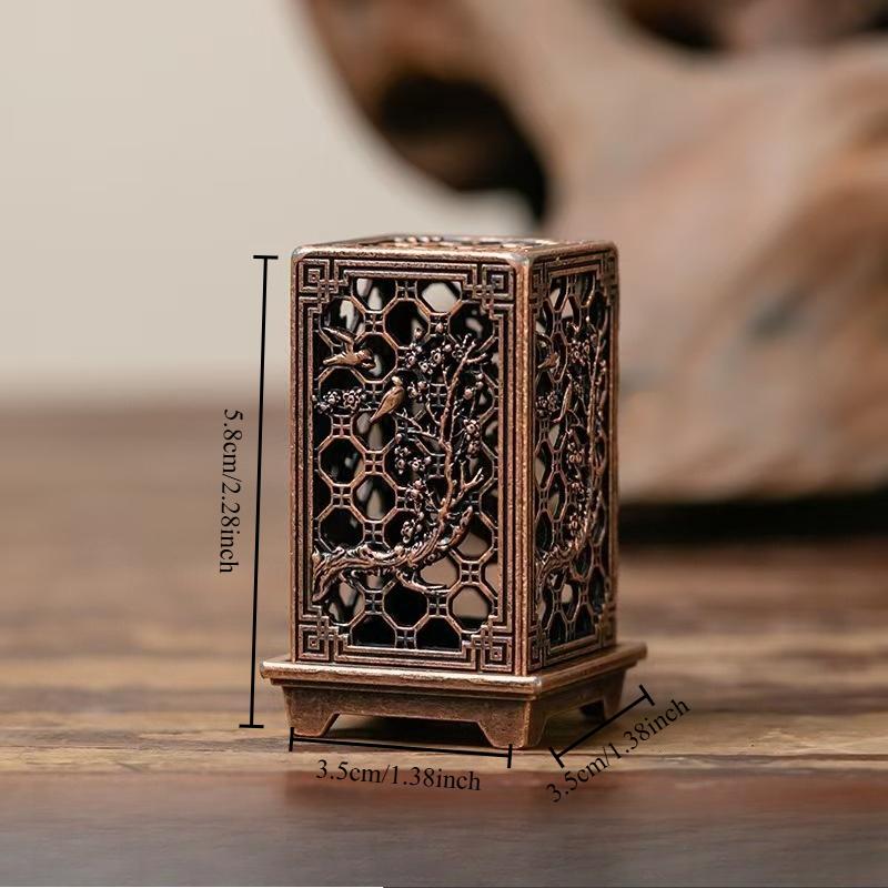 1pc Square Vertical Incense Burner Small Xiangyun Alloy Incense Holder Indoor Aromatherapy Home Ornament
1pc Square Vertical Incense Burner Small Xiangyun Alloy Incense Holder Indoor Aromatherapy Home Ornament