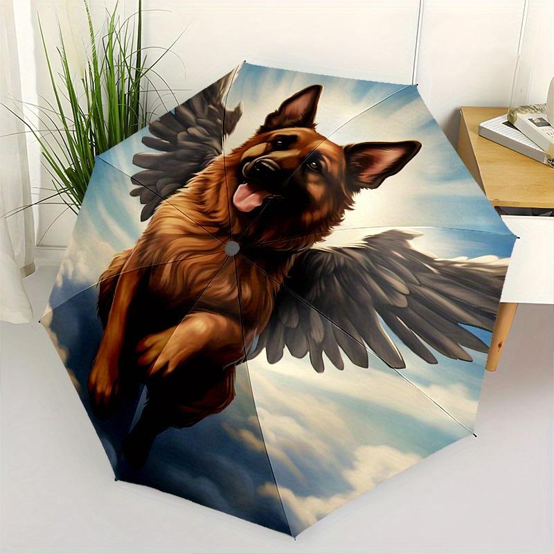 Angel Dog Themed Automatic Opening and Closing Fashion umbrella Creative Design Umbrella, Portable Tri fold Small Umbrella for Men and Wom
Angel Dog Themed Automatic Opening and Closing Fashion umbrella Creative Design Umbrella, Portable Tri fold Small Umbrella for Men and Wom