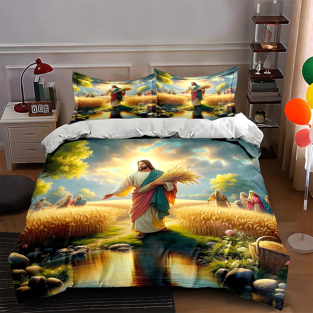 Harvest field scene. Bedding Duvet cover sets Duvet covers Pillowcases gifts (1 * Duvet Cover 2 * Pillowcases, without duvet insert) 135x200cm
Harvest field scene. Bedding Duvet cover sets Duvet covers Pillowcases gifts (1 * Duvet Cover 2 * Pillowcases, without duvet insert) 135x200cm