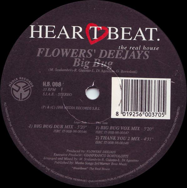 12inch Record FLOWERS DEEJAYS - Big Bug HB068 Heartbeat, Medi 1998 Italy Dance & Electronica Used
12inch Record FLOWERS DEEJAYS - Big Bug HB068 Heartbeat, Medi 1998 Italy Dance & Electronica Used