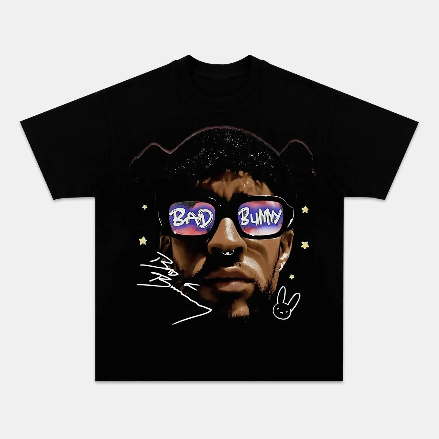 Bad Bunny Sunglasses Graphic T Shirt Men Women Retro Reggaeton Latin Trap Short Sleeve Streetwear Tee S разноцветный
Bad Bunny Sunglasses Graphic T Shirt Men Women Retro Reggaeton Latin Trap Short Sleeve Streetwear Tee S разноцветный