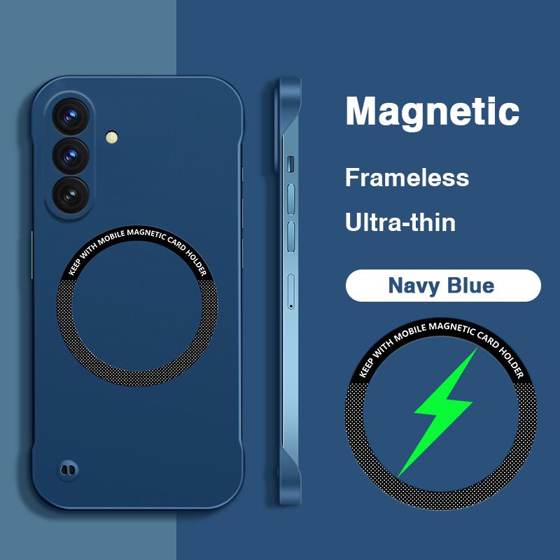 No Border Lens Protection Phone Case for Samsung Galaxy A56 5G Fundas Thin High Quality Magnetic Wireless Charging PC Back Cover Galaxy A56 темно-синього кольору
No Border Lens Protection Phone Case for Samsung Galaxy A56 5G Fundas Thin High Quality Magnetic Wireless Charging PC Back Cover Galaxy A56 темно-синього кольору